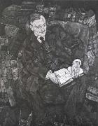 Egon Schiele Portrait of Dr.Franz Martin Haberditzl oil painting on canvas